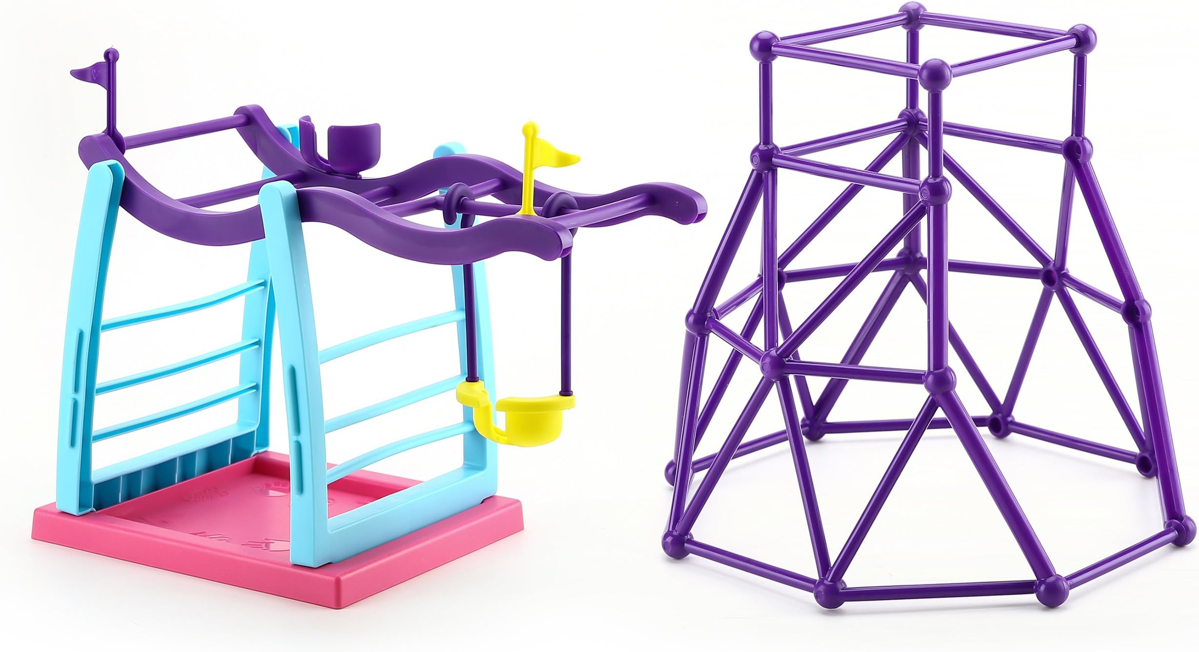 Envivo Finger Monkey Jungle Gym and Swing Stand Playset for Kids, Indoor Outdoor Perfect Accessories