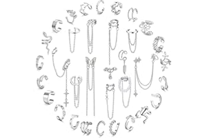 Florideco Ear Cuff Earrings Set for Women Adjustable Fake Earring Cuffs Non Piercing Earring Set Ear Jewelry Set