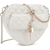 lola mae Heart Shape Crossbody Purse for Women – Cute Valentine’s Gift Handbag, Zip-Around Shoulder Bag for Teens