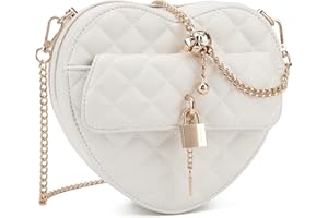 lola mae Heart Shape Satchel Crossbody Purse for women Zip Around Shoulder Bag