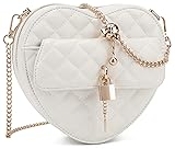 lola mae Heart Shape Satchel Crossbody Purse for