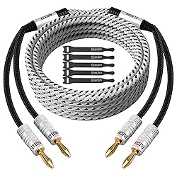 Elecan 14 AWG Speaker Cable Wire 4 Feet with