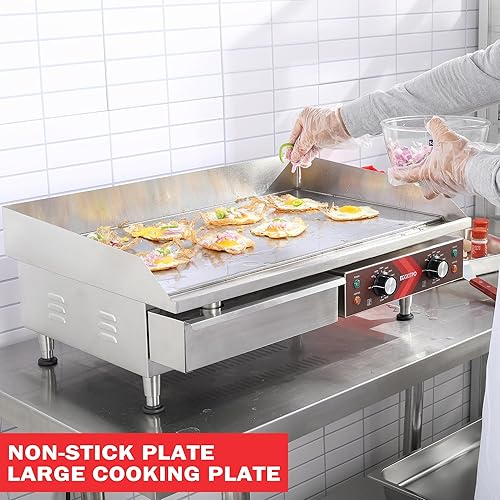 non stick large electric griddle plate