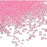 uxcell 10000Pcs Wedding Table Scatter Confetti Fake Crystals Acrylic Diamonds Rhinestones Vase Fillers Gems for Crafts,Table Centerpiece Decor, Bridal Shower Party (Light Pink, 3mm)