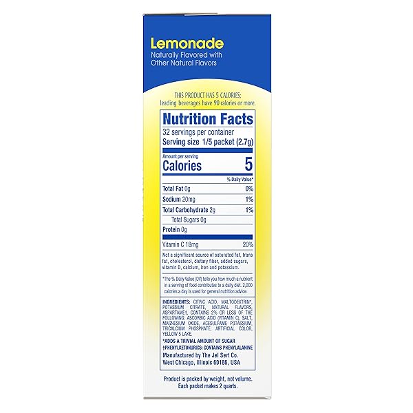 WYLER’S LIGHT PITCHER PACKS, WATER DRINK MIX, LEMONADE, 6 BOXES (36 PITCHER PACKETS)