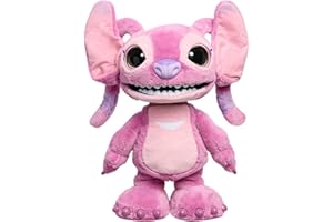 Disney Stitch Ultimate Angel Interactive 17" Plush Toy, 100+ Sounds & Reactions, Moves Like a Real-Life Angel, Amazon Exclusive, Toy for Fans, Girls, Boys, Kids 3 and Up by Just Play