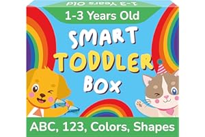 TOYVENTIVE Educational Books, Flash Cards, and Puzzles - Birthday Gifts for 1, 2, 3, and 4 Year Old Boys, Toddler Learning Toys and Activities