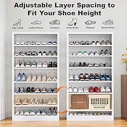 OSEILLC 7-Tier Heavy Duty Steel Storage Rack