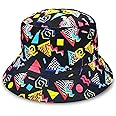 Retro 80s 90s Bucket Hats for Women Men, Mens Womens Fisherman Cool Sun Hat Gift