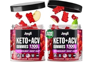 JOYLI Nutrition (2 Pack Advanced Keto ACV Gummies - Sugar Free Apple Cider Vinegar - Keto Supplements + Marshmallow Root - Alternative to Apple Cider Vinegar Capsules - 120 Gummies