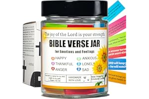CODINOO Bible Verse Jar,Christian Gifts For Women Men Kid Mom, Religious Gifts,Easter Surprise for Kidsr,Mather Day,Prayer Jar,Bible Stuf,Bible Study Supplies