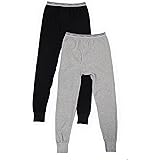 Fruit of the Loom Men's Classic Midweight Waffle Thermal Underwear Bottoms (1 & 2 Packs)
