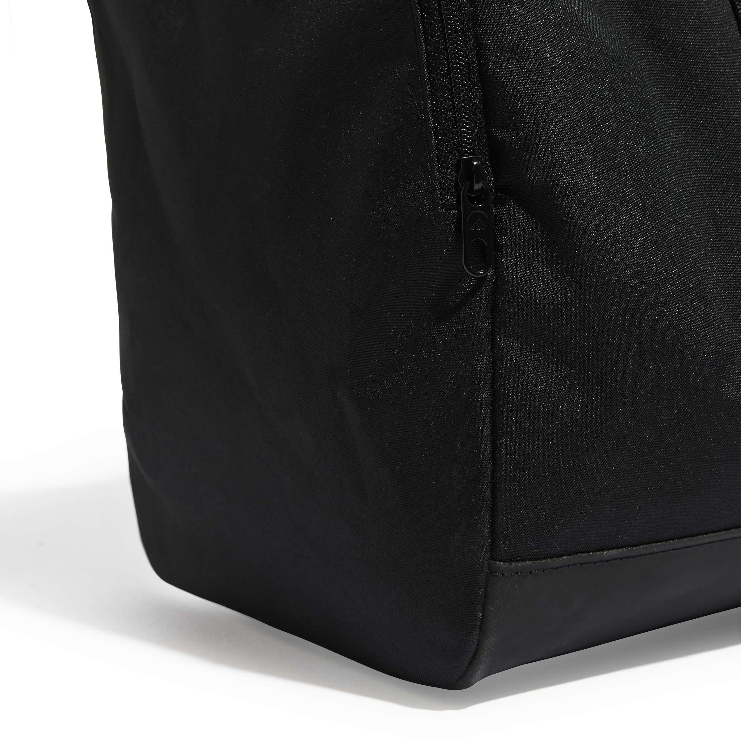adidas Unisex Essentials Linear Duffel Bag Duffel Bag, Black/Black/White, S 6