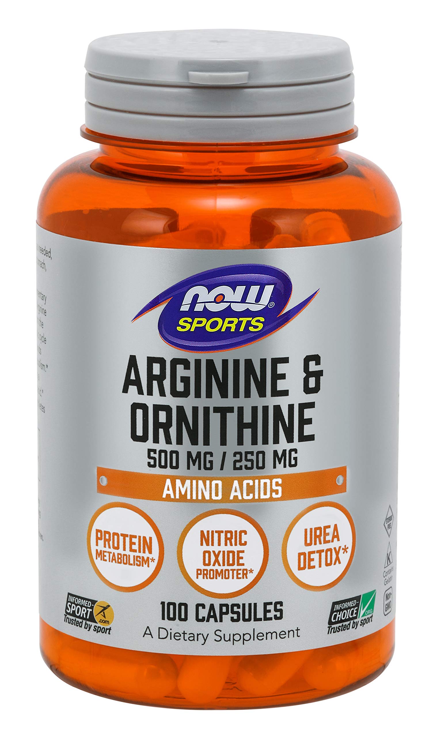 Now Foods Arginine Ornithine 100 Caps