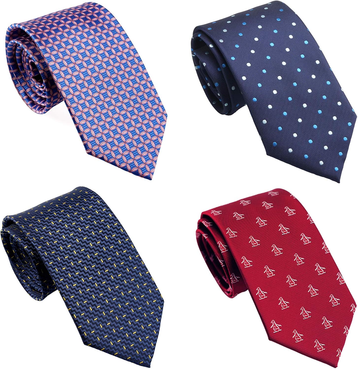 Extra Long Ties for Big/Tall Men, 63" XLong & 70" XXLong Ties