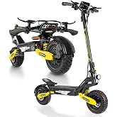 Electric Scooter for Adults, 11" Off-Road Tires, Fast E Scooter | 1200W/2400W Peak Motor E-Scooter, Up to 20/45 Miles Range, Dual Suspension, 330 lbs Max Load, Foldable, Turn Signals