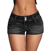 IWD Low Rise Jean Shorts for Women Y2k Stretchy Mini Denim Shorts 2026 Summer Trendy Micro Jorts Country Concert Outfits