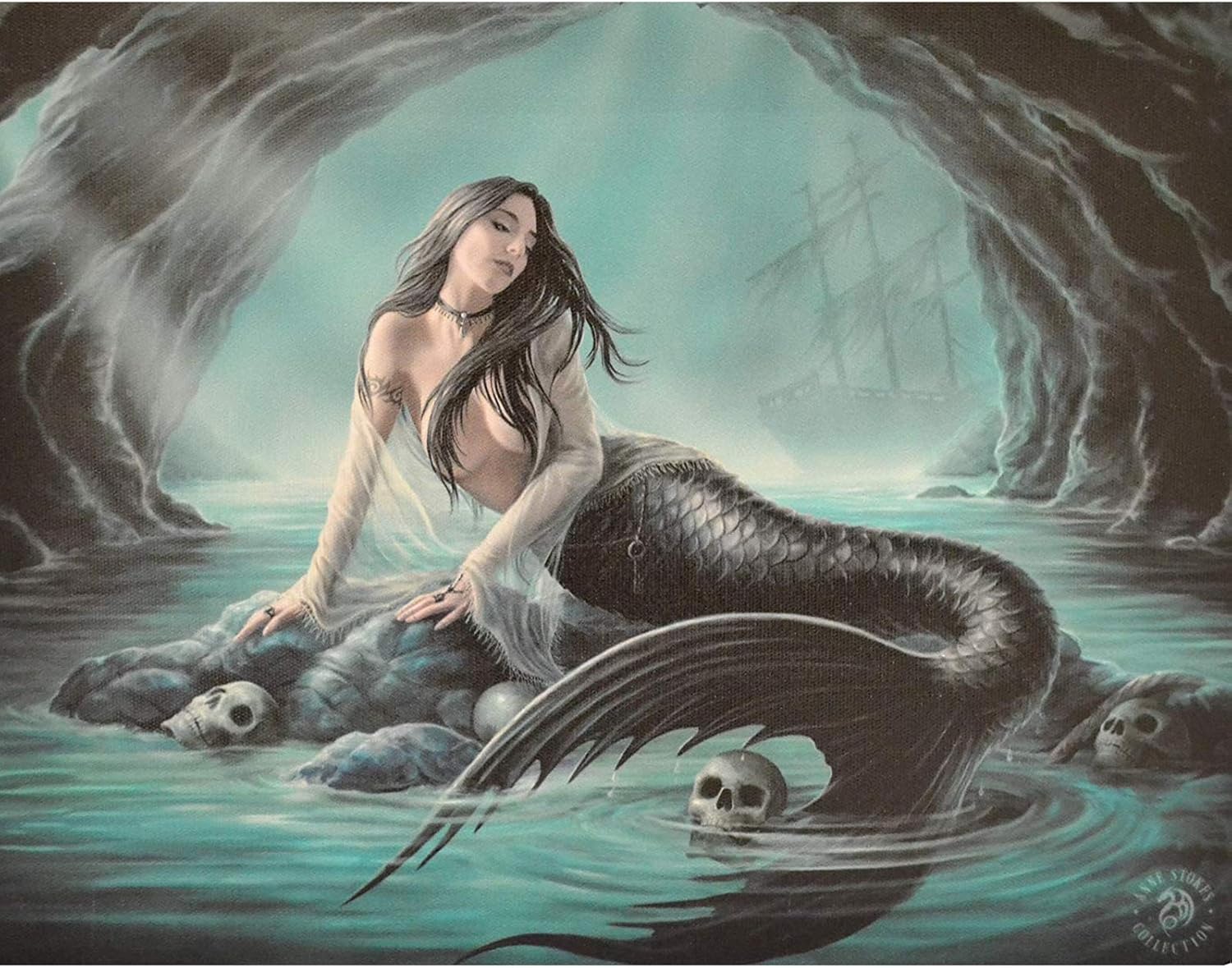 Realm Of Enchantment - Quadro Su Tela Di Anne Stokes - Stampa Fantasy Con Telaio In Legno, Placca Da Parete
