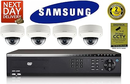 Samsung SRD-480D sistema de CCTV DVR y 4 x scv-6081rp Full HD