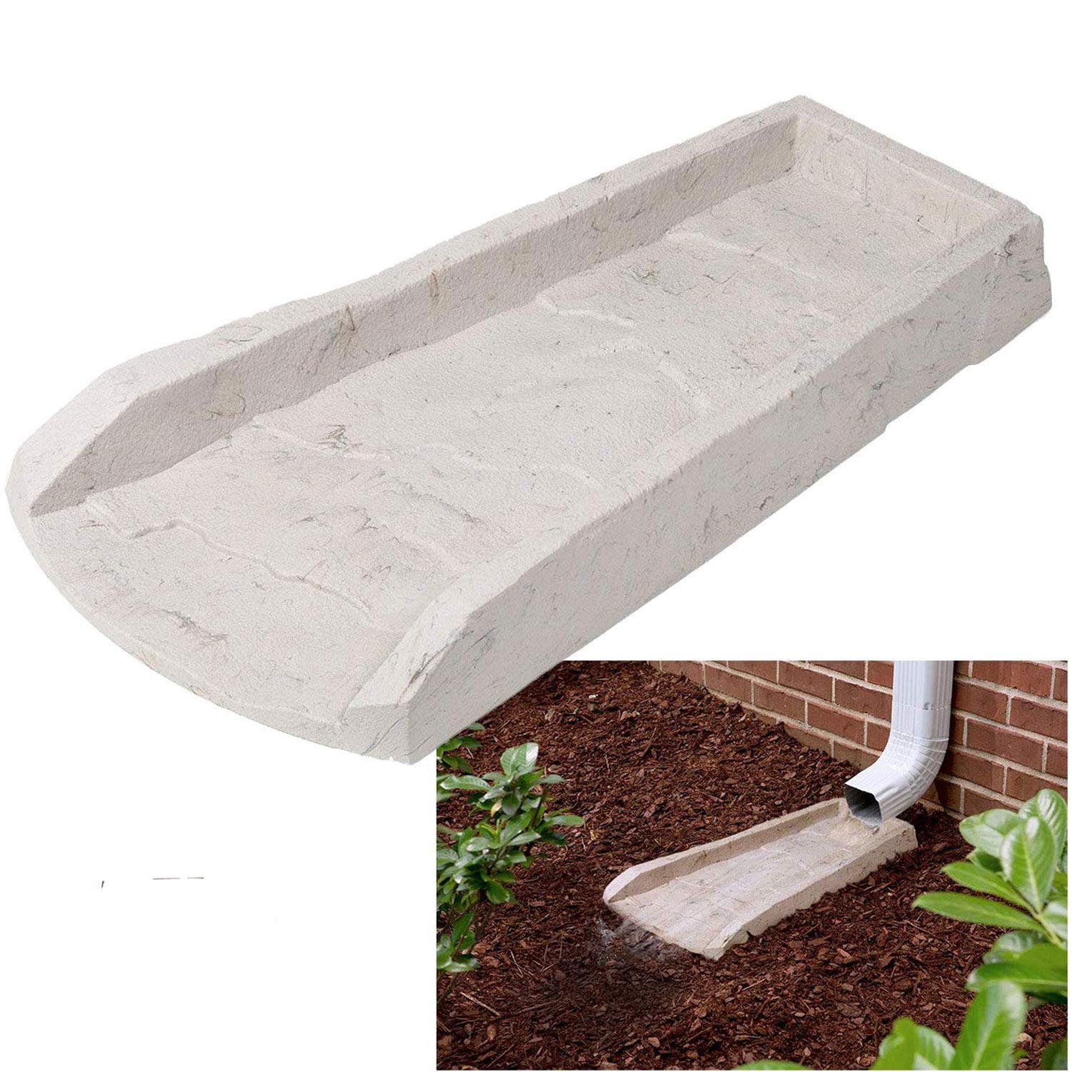 Buy 4Pack Decorative Downspout Natural Stone Texture Splash Block Rain