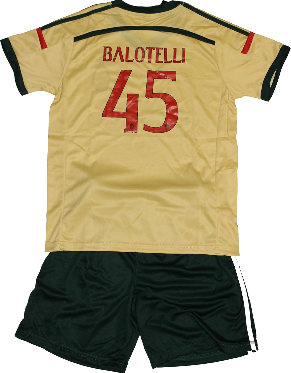 Amazon.com: 2014/2015 Mario Balotelli 45 Away AC Milan Football Soccer Kids Jersey & Short: Clothing