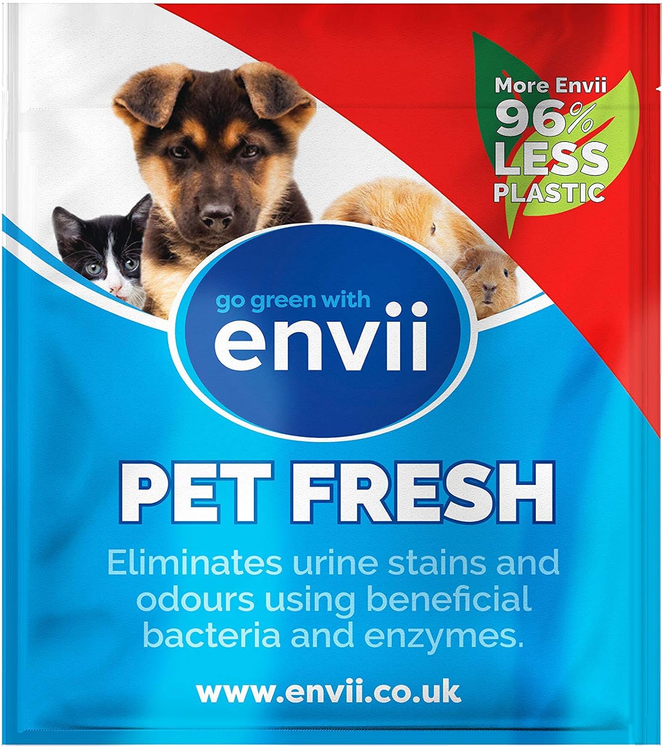 Envii Pet Fresh, Effective Pet Urine Stain & Odour Remover, Strong Enzyme Cleaner & Natural Deodoriser for Dog & Cat Urine