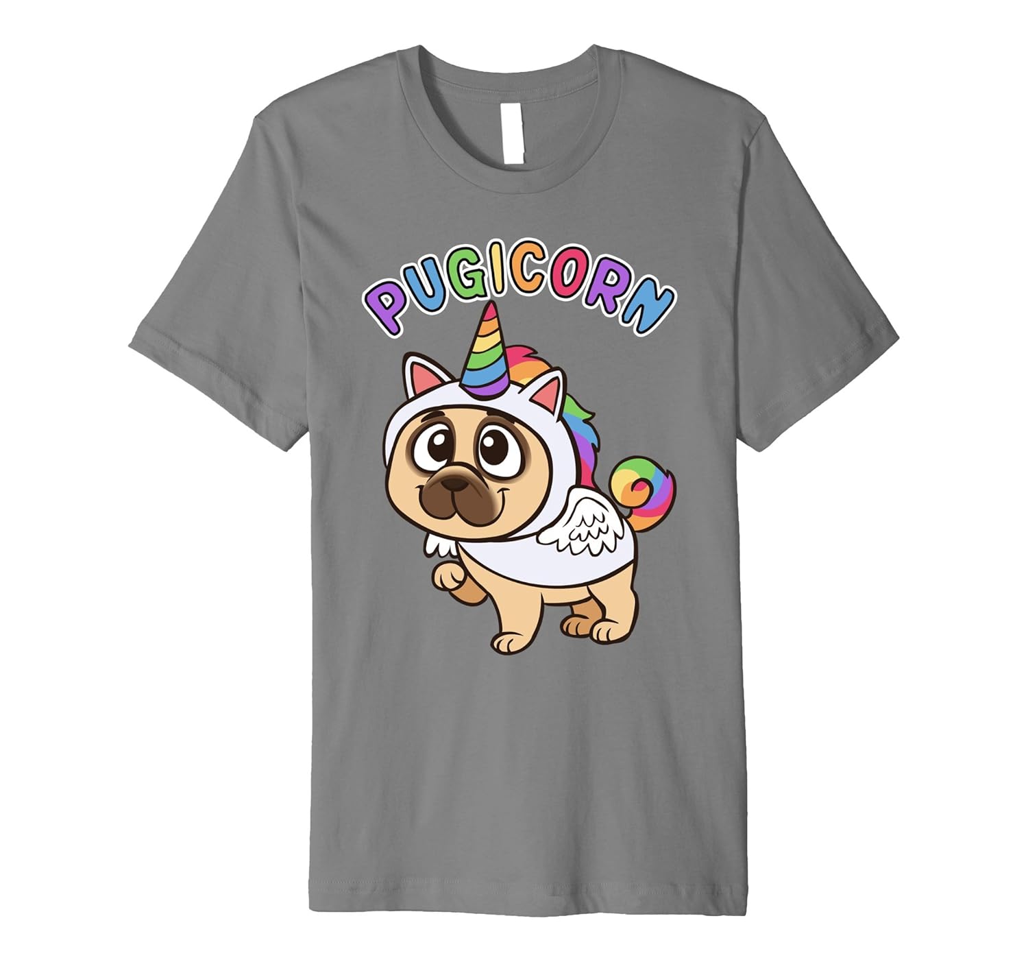 Funny Pug Shirt Majestic Unicorn Pugicorn Dog Shirt-ANZ