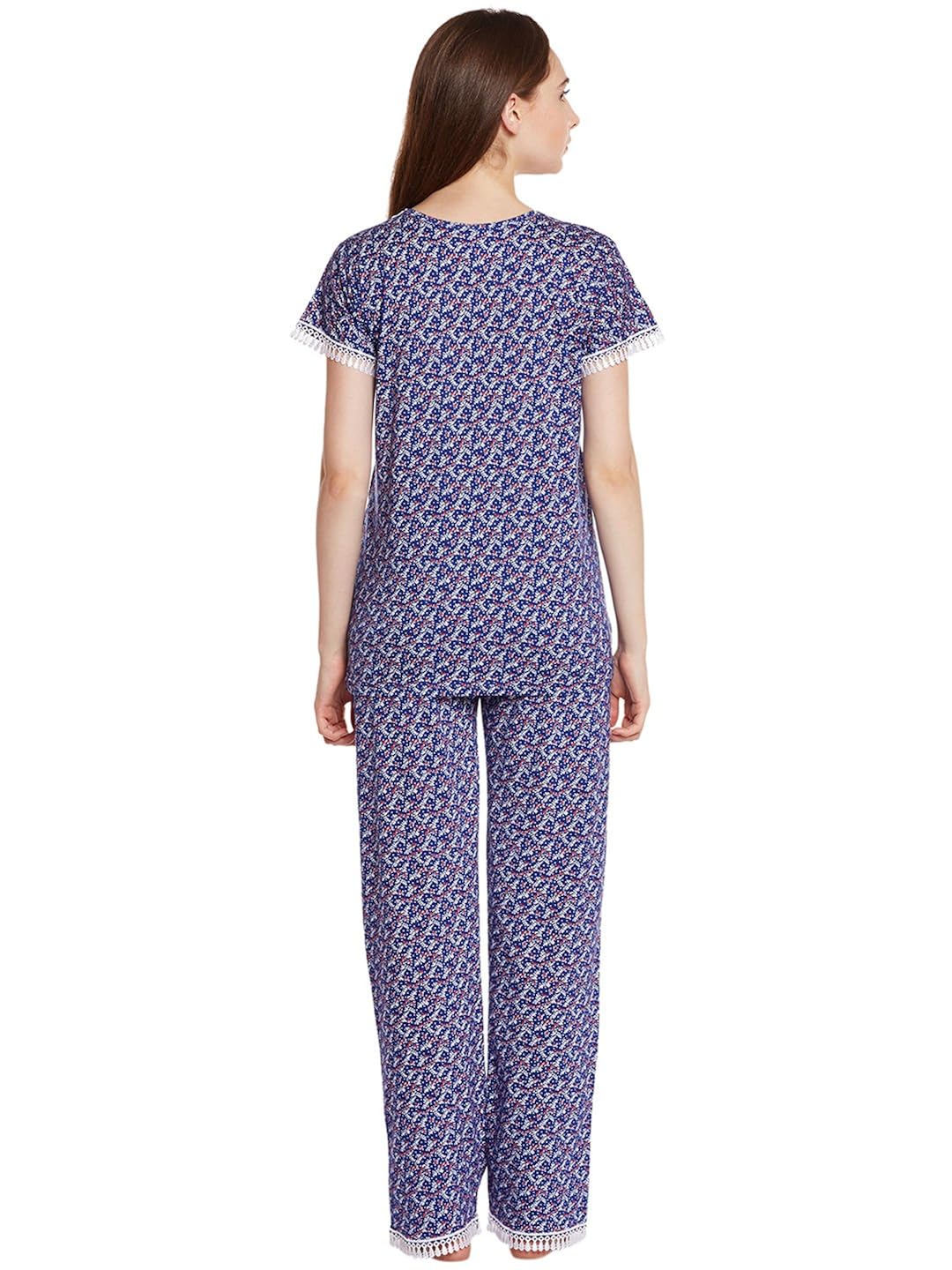 claura blue color cotton printed lower and top