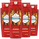 Body Wash for Men by Old Spice, Wild Collection Men's Body Wash, Bearglove, 16 Fl Oz (Pack of 4)
