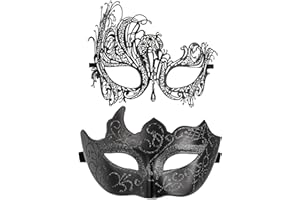 YU FENG Venetian Masquerade Mask for Women Couples Besties-Prom,Balls,Mardi Gras,Halloween and Parties Costume Mask