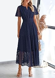 PRETTYGARDEN Womens 2025 Summer Maxi Dress Short