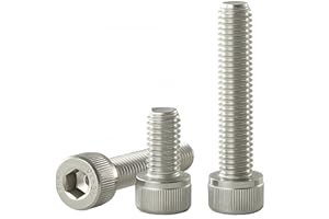 YIIFLY M8x1.25 Bolt,M8x 16mm Socket Head Cap Screws Metric, Allen Socket Drive, 304 Stainless Steel (A2-70), Full Thread, Bri