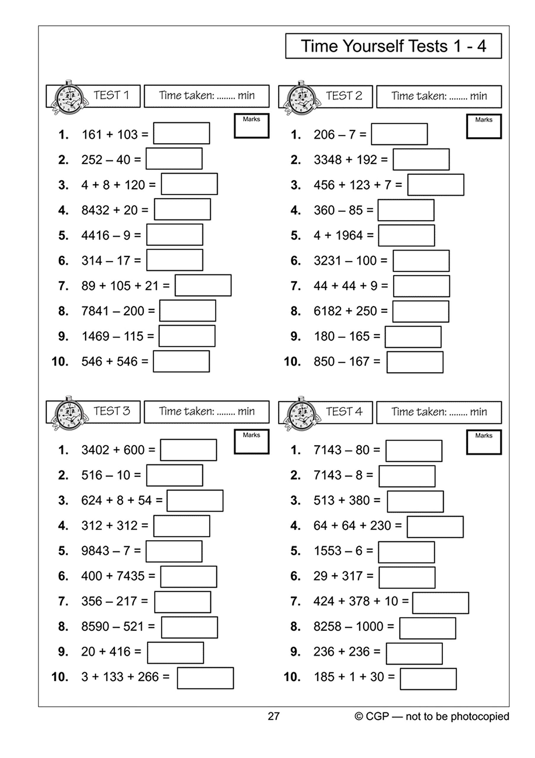 Ks2 Mental Maths Workout Year 4 Book 4 Richard Parsons 9781841460734 Amazon Com Books