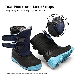 DREAM PAIRS Boys Snow Boots Bright Colored Outsole