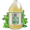 BAMBOO AND BIRCH Pure Castile Soap Liquid Organic, Certified Palm Oil Free Natural Soap, Peppermint, 64 oz