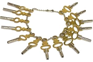 Jeweler's Tools 14-Size Pocket Watch Key Set for Winding, Setting