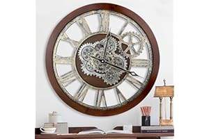 Wall Clocks for Home Decor, Wall Clock Oversized, Large Wall Clock 24 Inch Horloge Murale Geante Big Clocks with Real Moving 