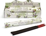 STAMFORD INC. White Musk Incense Sticks 20 Sticks x 6 Packs 120 Sticks