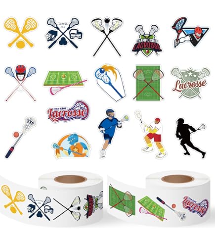 150 Lacrosse-Aufkleber – Vinyl-Sticker Für Wasserflaschen, Helme, Laptops, Teamgeschenk