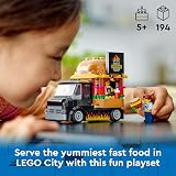 LEGO City Burger Van Toy 60404 Food Truck with Vendor Minifigure view 2