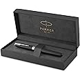 PARKER Sonnet Rollerball Pen, Matte Black Lacquer with Palladium Trim, Fine Point Black Ink (1931523), Matte Black and Chrome