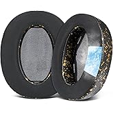 SOULWIT Cooling Gel Replacement Earpads for Sony WH-H910N H910 h.Ear on 3 Wireless Noise-Canceling Headphones, Ear Pads Cushions with Noise Isolation Foam - Black Gold