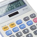Sharp EL 334 Calculator Off-White 10 Digits 4 Key Memory Solar Battery view 3
