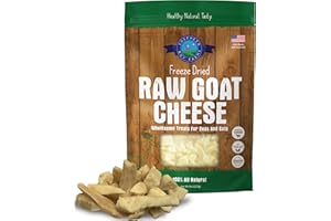 Shepherd Boy Farms Freeze Dried Dog and Cat Treats, Goat Cheese, All Natural Single Ingredient Freeze-Dried Dog Treat & Dog Snacks, Made in USA, High Protein, Essential Nutrition of Raw Dog Food, 8oz