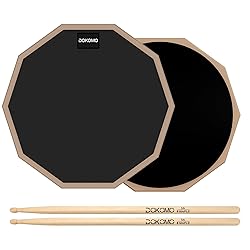Drum Practice Pad, 12-Inch Silent Drum Pad Set with