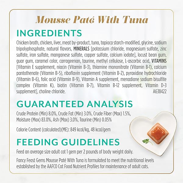 FANCY FEAST GEMS PATE CAT FOOD MOUSSE SALMON OR TUNA AND A HALO OF SAVORY GRAVY WET CAT FOOD VARIETY PACK – (1) 8 CT. BOXES – 8 CT. BOX