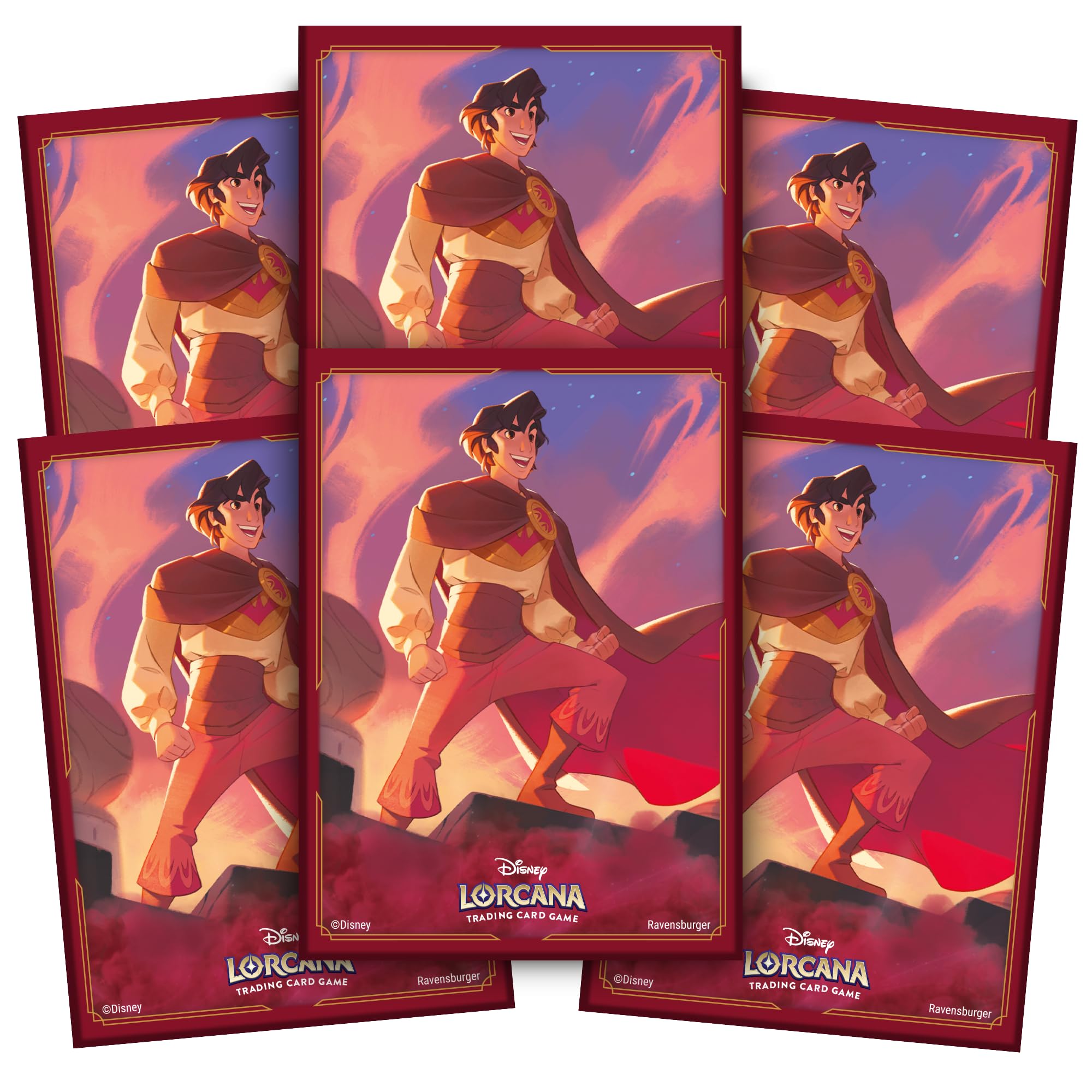 Ravensburger Disney Lorcana TCG Trading Adults and Kids 8 Years Up - Aladdin 65 Card Sleeves - Set 5: Shimmering Skies