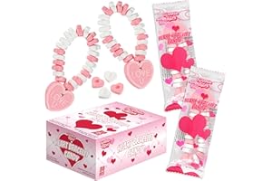 TWINKLE BITES 30 Pack Valentines Day Candy Bracelets - Individually Wrapped -Love Heart Shaped Design & Delicious Flavor -Bulk Valentines Day Candy Use For Kids, Adults, Party Favor, Classroom & Office Treats, Candy Jar Fillers.