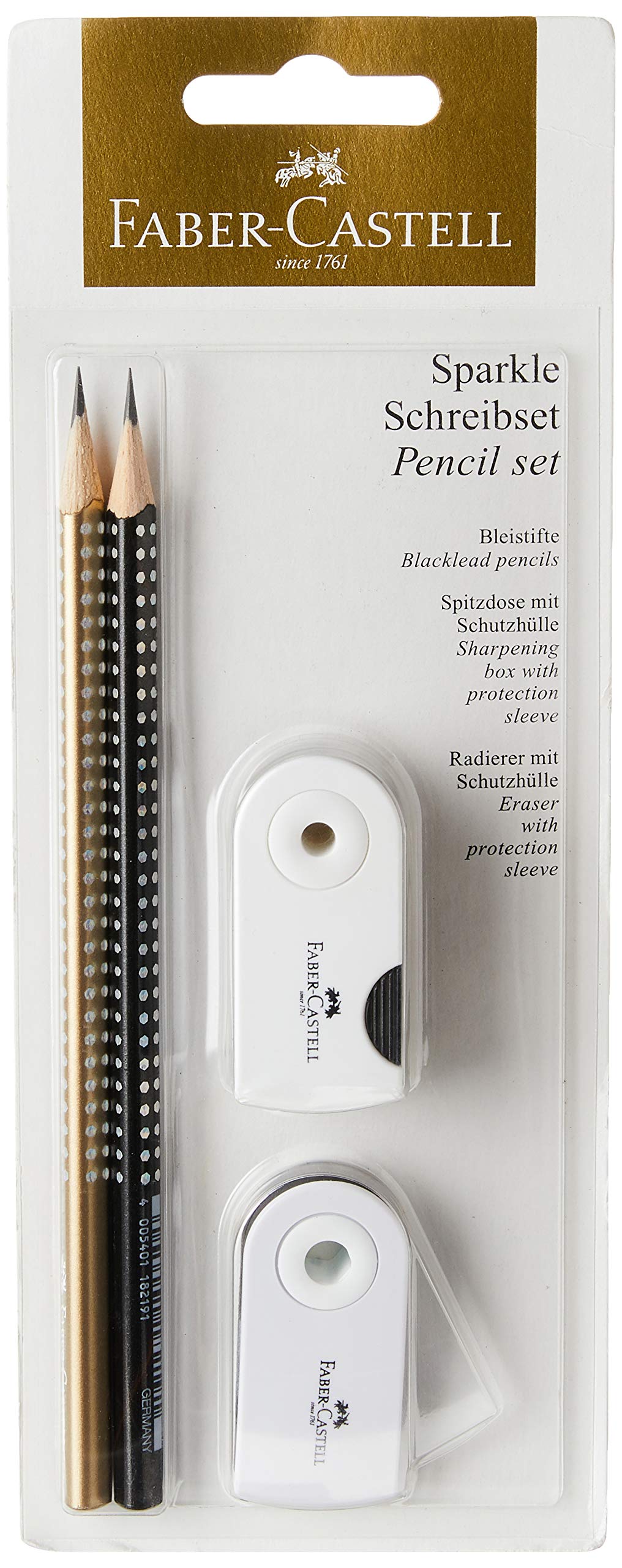 Faber-Castell Sparkle 218484 Pencil Set Gold/Black