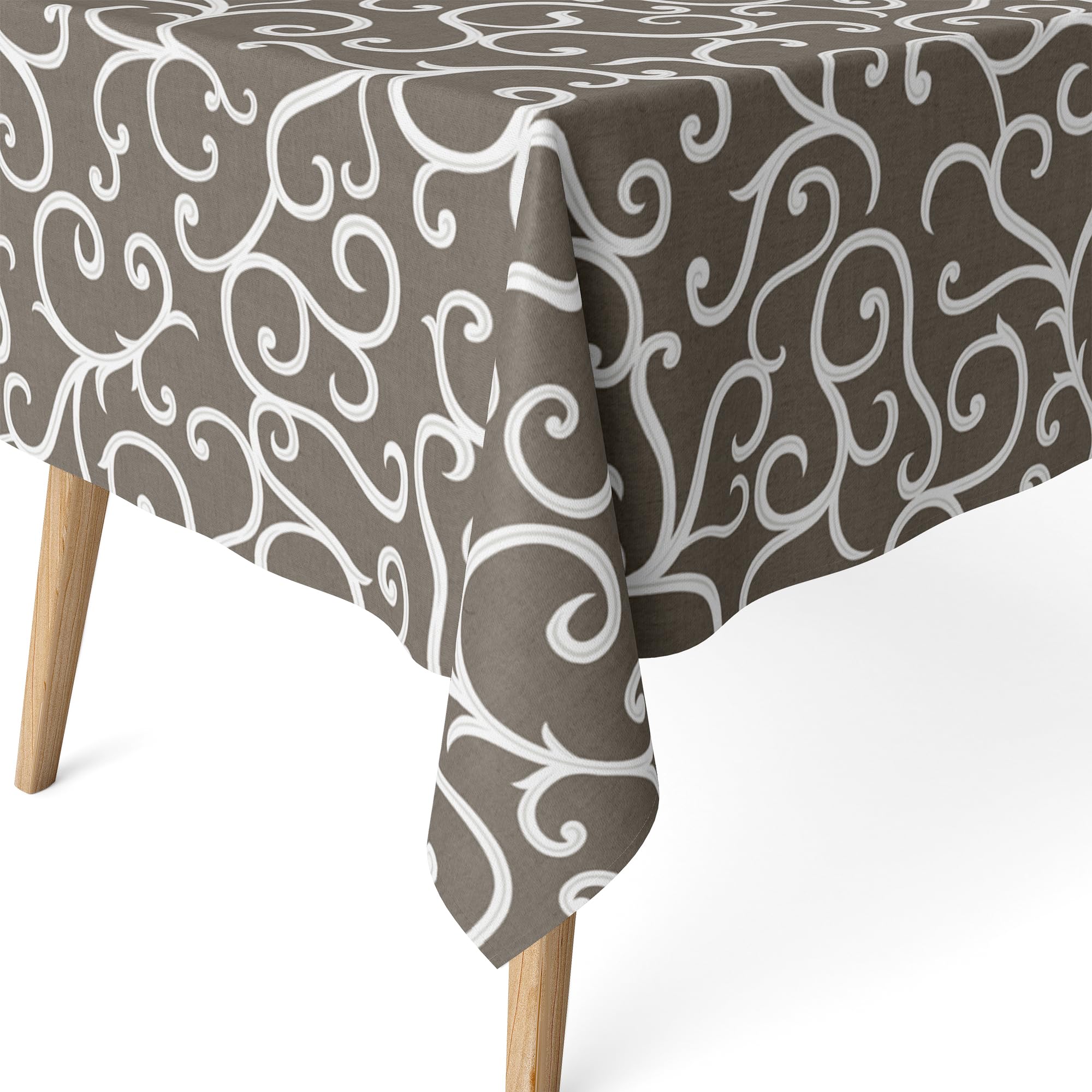 Martina Home Loiret Resin Tablecloth Linen 240 x 140 cm